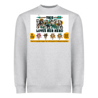 Heather Grey This mama  loves her herd goats Heavyweight Sweatshirt - Jasminsmagicworld
