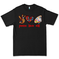Black peace love art Premium Tee - texasbilliewilder