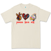 Bone peace love art Premium Tee - texasbilliewilder