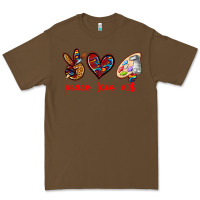 Cacao peace love art Premium Tee - texasbilliewilder