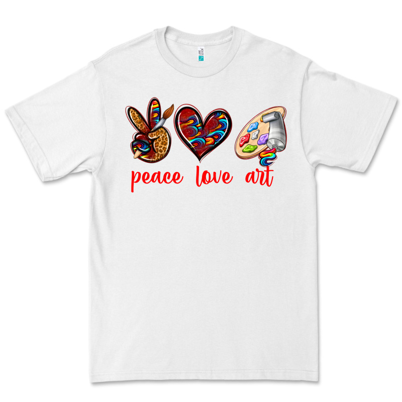 Peace Love Art Premium Tee by texasbilliewilder | Teevron
