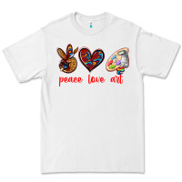 White peace love art Premium Tee - texasbilliewilder