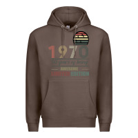 Coffee Vintage 1970 Limited Edition 50 Years Of Being Awe Premium Hoodie - Bettercallsaul