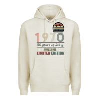 Vintage 1970 Limited Edition 50 Years Of Being Awe Premium Hoodie | Teevron