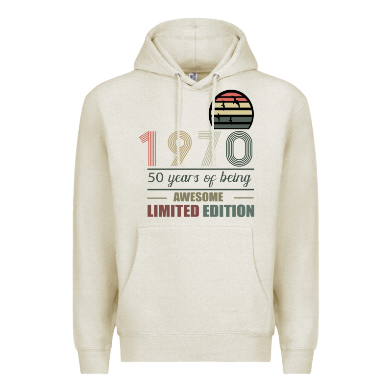 Vintage 1970 Limited Edition 50 Years Of Being Awe Premium Hoodie by Bettercallsaul | Teevron