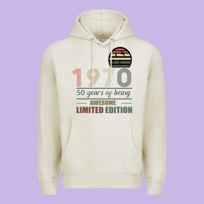 Vintage 1970 Limited Edition 50 Years Of Being Awe Premium Hoodie Designed By Bettercallsaul