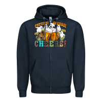Navy western cheers with ghosts Zipper Hoodie - NancyCooperArtShop