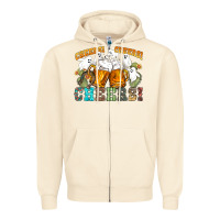 Sandshell western cheers with ghosts Zipper Hoodie - NancyCooperArtShop