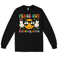 Black peace out 2024 kindergarten Long Sleeve Tee - JahusDesignShop