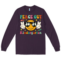 Plum peace out 2024 kindergarten Long Sleeve Tee - JahusDesignShop