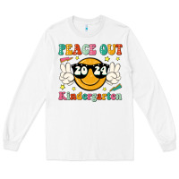 White peace out 2024 kindergarten Long Sleeve Tee - JahusDesignShop