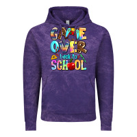 Cloud Purple game over back to school Vintage Hoodie - AdoDesignShop