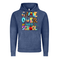 Vintage Denim game over back to school Vintage Hoodie - AdoDesignShop