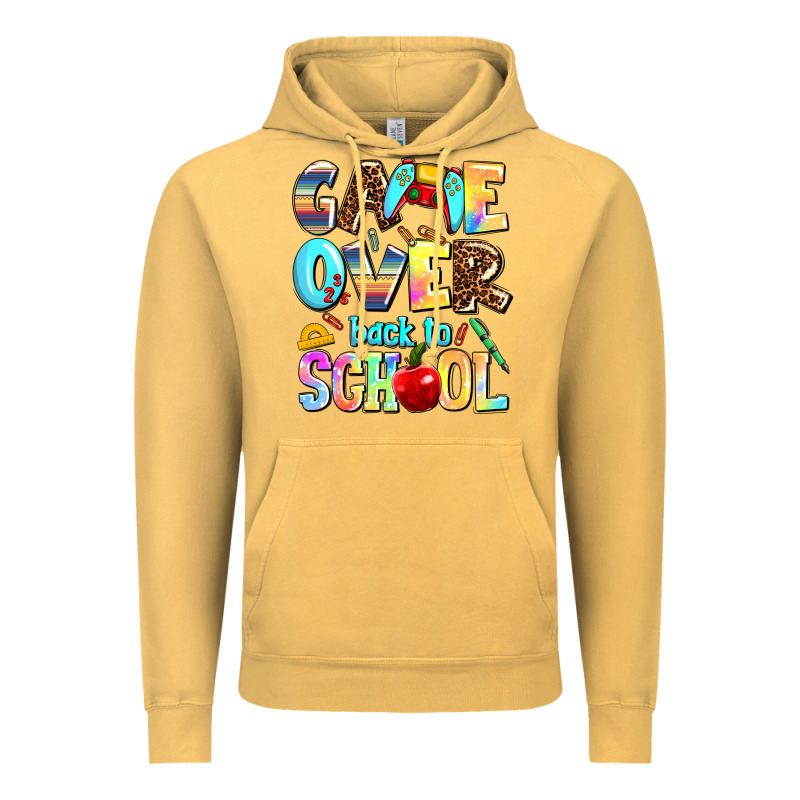 Game Over Back To School Vintage Hoodie by AdoDesignShop | Teevron
