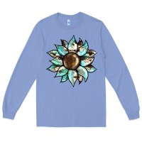 Colony Blue sunflower Long Sleeve Tee - BarkalooDesign