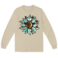 Mushroom sunflower Long Sleeve Tee - BarkalooDesign