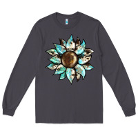 Smoke sunflower Long Sleeve Tee - BarkalooDesign