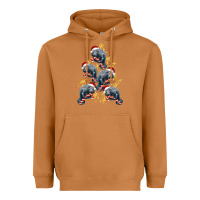 Meerkat Christmas Tree With Manatee Heavyweight Hoodie - LillyAllenDesigns