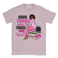 Lilac good things come to those who hustle Classic Tee - NancyCooperArtShop