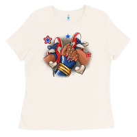 Bone Baseball afro girl sneakers Ladies Tee - RanaPortraitStore
