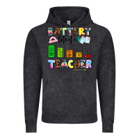 Vintage Black battery life of a teacher Vintage Hoodie - AdoDesignShop