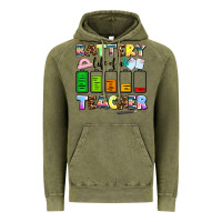 Vintage Olive battery life of a teacher Vintage Hoodie - AdoDesignShop