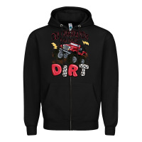 Black on weekends we wear dirt Zipper Hoodie - MaliasSmallBusiness