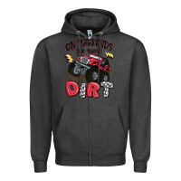 Charcoal Heather on weekends we wear dirt Zipper Hoodie - MaliasSmallBusiness