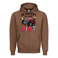 Chestnut on weekends we wear dirt Zipper Hoodie - MaliasSmallBusiness