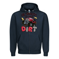 Navy on weekends we wear dirt Zipper Hoodie - MaliasSmallBusiness