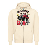 Sandshell on weekends we wear dirt Zipper Hoodie - MaliasSmallBusiness