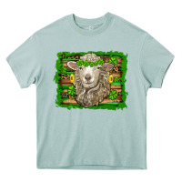 Arona st patricks day sheep shamrock gold  serape leopard glitter Heavy Core Tee - Artiststas
