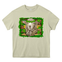 Mossy st patricks day sheep shamrock gold  serape leopard glitter Heavy Core Tee - Artiststas