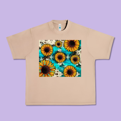 Gemstone Sunflower Urban Heavy Tee Designed By Jahusdesignshop