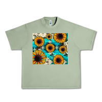 Oil Green gemstone sunflower Urban Heavy Tee - JahusDesignShop