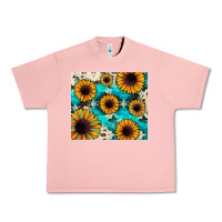 Salmon gemstone sunflower Urban Heavy Tee - JahusDesignShop