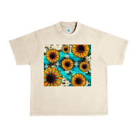 Sandshell gemstone sunflower Urban Heavy Tee - JahusDesignShop