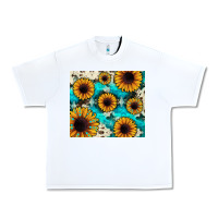 White gemstone sunflower Urban Heavy Tee - JahusDesignShop