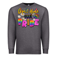 Charcoal Heather don't hide your pride Premium Sweatshirt - Artiststas