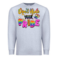 Heather Grey don't hide your pride Premium Sweatshirt - Artiststas