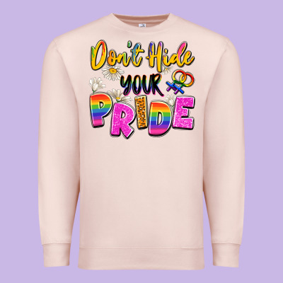 Don't Hide Your Pride Premium Sweatshirt Designed By Artiststas