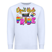 White don't hide your pride Premium Sweatshirt - Artiststas