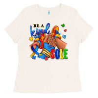 Bone Be a kind sole Autism afro girl sneakers Ladies Tee - RanaPortraitStore