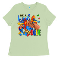 Matcha Be a kind sole Autism afro girl sneakers Ladies Tee - RanaPortraitStore