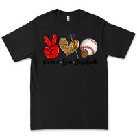 Black peace love baseball Premium Tee - Zillion Design Studio