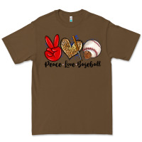 Cacao peace love baseball Premium Tee - Zillion Design Studio