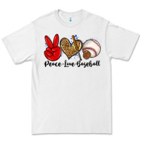 White peace love baseball Premium Tee - Zillion Design Studio
