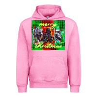 Fuchsia Pink merry christmas gnomies Urban Hoodie - CowGirlArtShop
