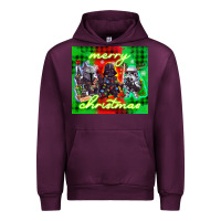 Mauve Wine merry christmas gnomies Urban Hoodie - CowGirlArtShop