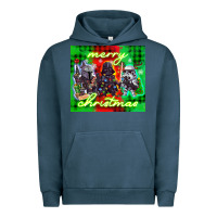 Pigment Midnight Navy merry christmas gnomies Urban Hoodie - CowGirlArtShop